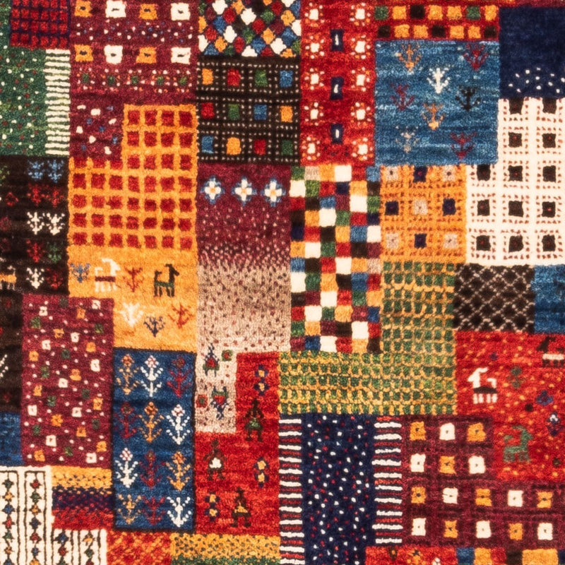 Dywan Gabbeh - Loribaft Perski - Royal - 127 x 88 cm - wielokolorowy