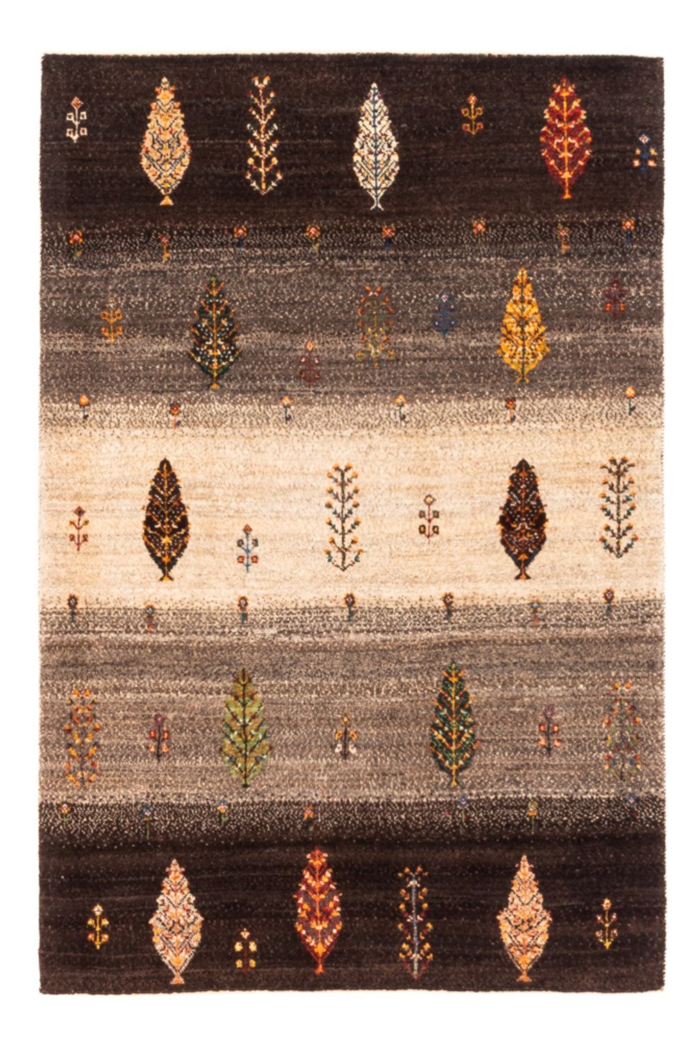 Dywan Gabbeh - Loribaft Perski - Royal - 125 x 88 cm - szary