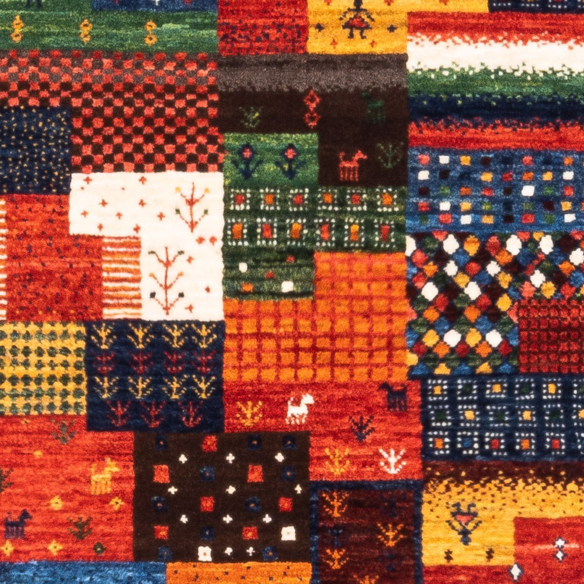 Dywan Gabbeh - Loribaft Perski - Royal - 127 x 83 cm - zielona