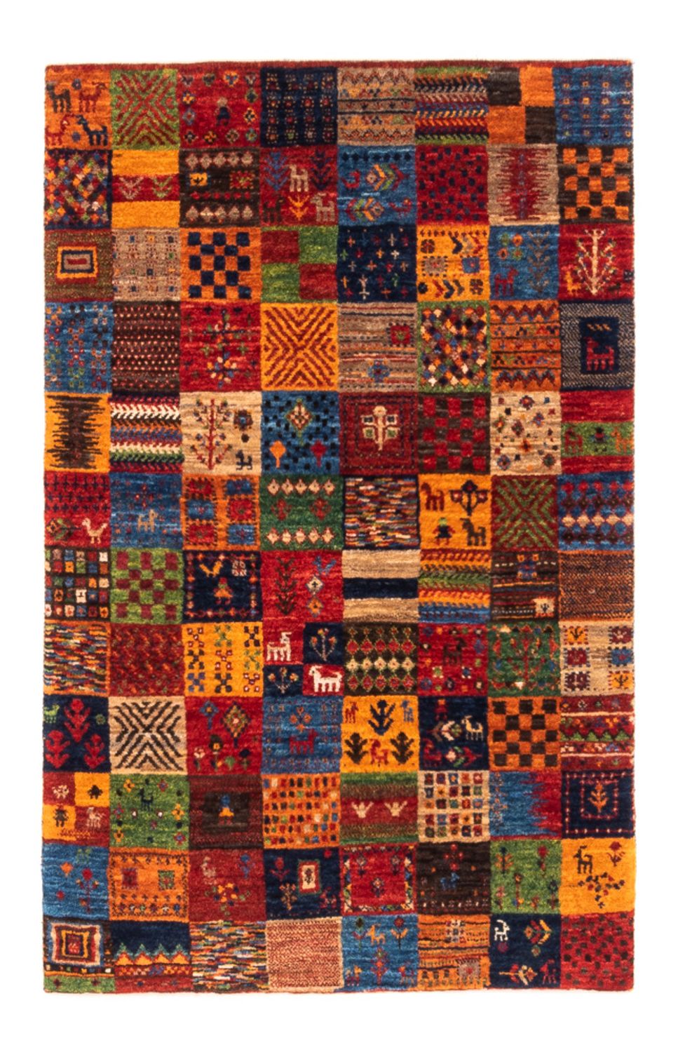 Dywan Gabbeh - Loribaft Perski - Royal - 124 x 80 cm - wielokolorowy