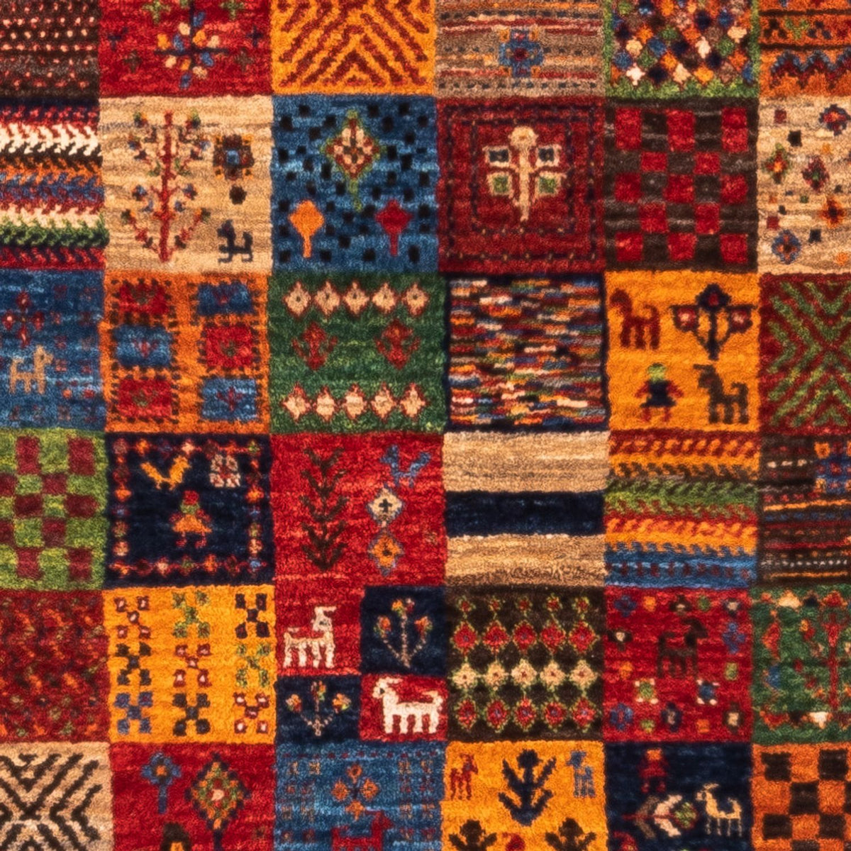 Dywan Gabbeh - Loribaft Perski - Royal - 124 x 80 cm - wielokolorowy