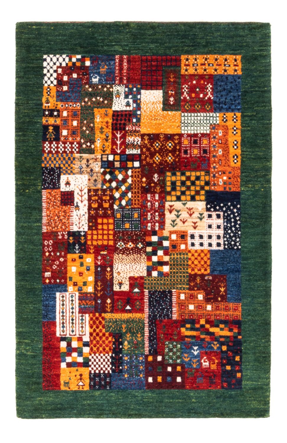 Dywan Gabbeh - Loribaft Perski - Royal - 128 x 85 cm - wielokolorowy