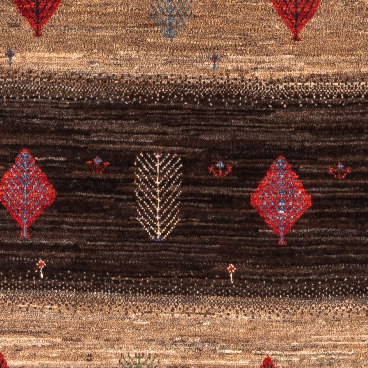 Dywan Gabbeh - Loribaft Perski - Royal - 131 x 88 cm - wielokolorowy