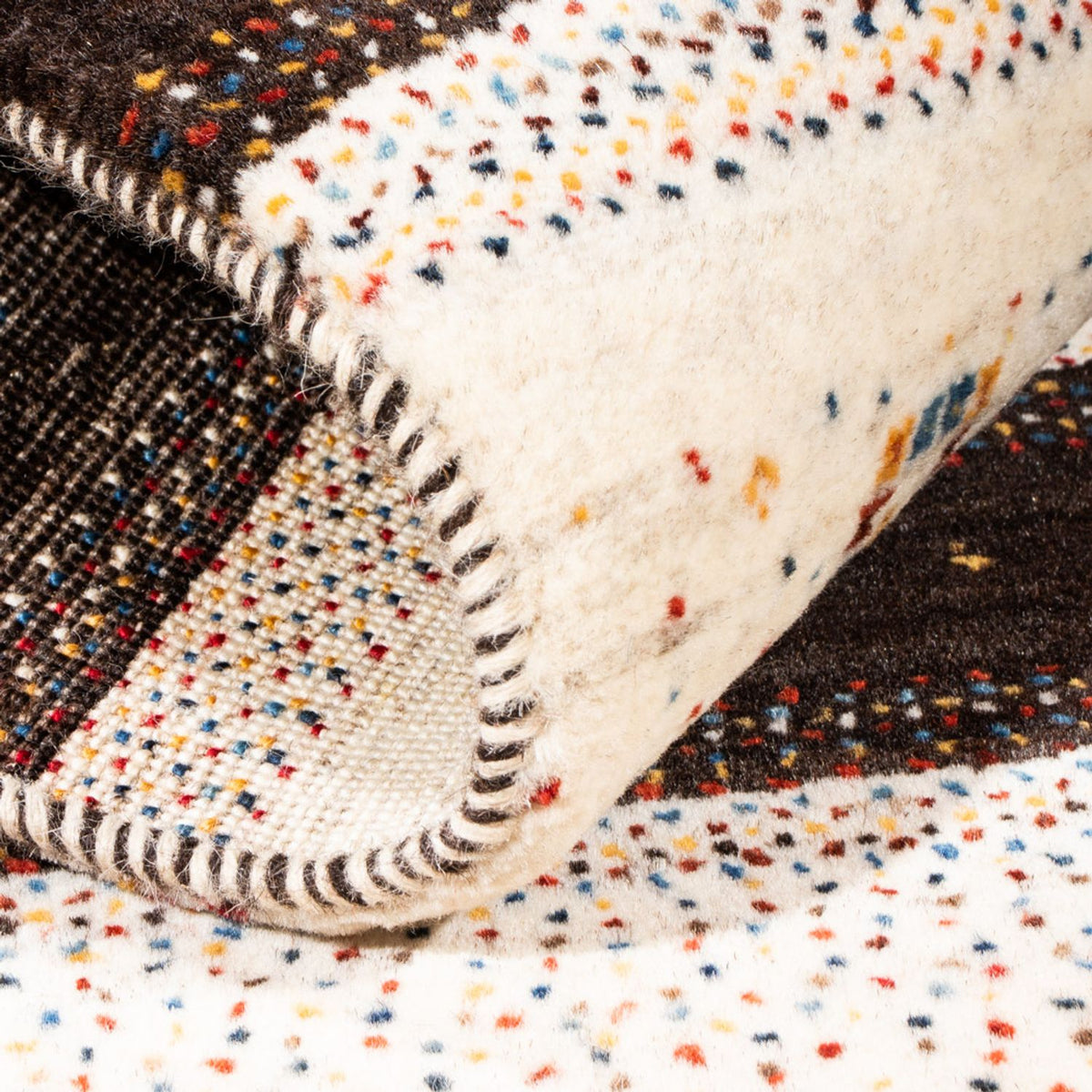 Dywan Gabbeh - Loribaft Perski - Royal - 134 x 84 cm - brązowy