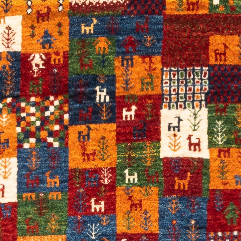 Dywan Gabbeh - Loribaft Perski - Royal - 133 x 85 cm - wielokolorowy