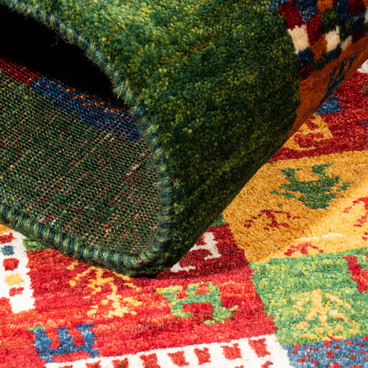 Dywan Gabbeh - Loribaft Perski - Royal - 133 x 85 cm - wielokolorowy