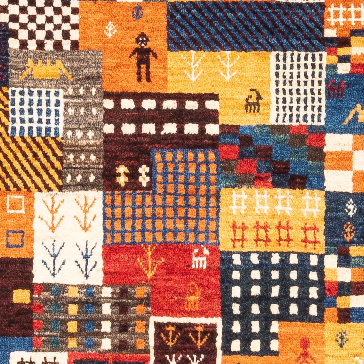 Dywan Gabbeh - Loribaft Perski - Royal - 120 x 83 cm - wielokolorowy