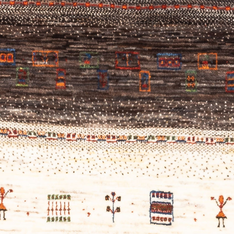 Dywan Gabbeh - Loribaft Perski - Royal - 137 x 85 cm - brązowy