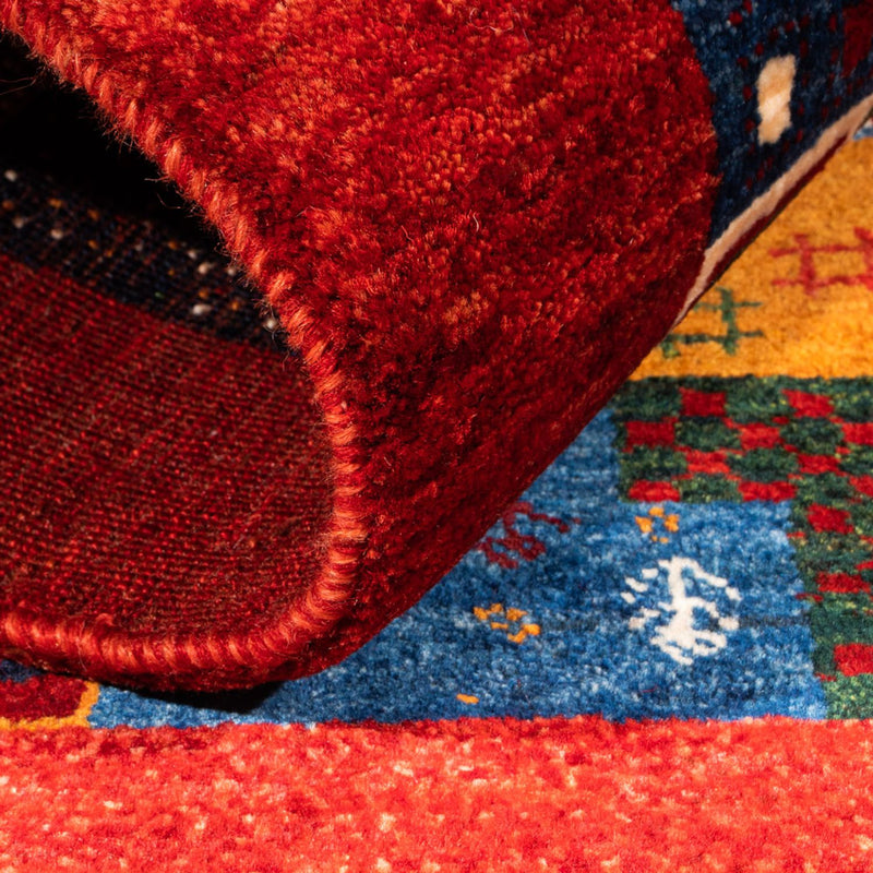 Dywan Gabbeh - Loribaft Perski - Royal - 132 x 86 cm - wielokolorowy