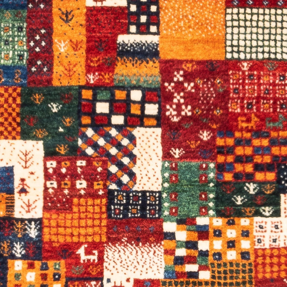 Dywan Gabbeh - Loribaft Perski - Royal - 130 x 86 cm - wielokolorowy