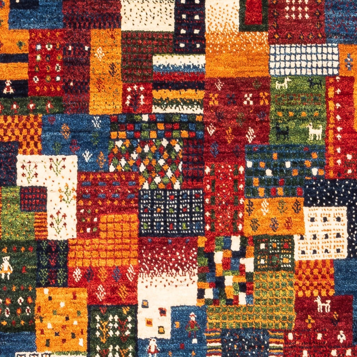 Dywan Gabbeh - Loribaft Perski - Royal - 120 x 87 cm - wielokolorowy