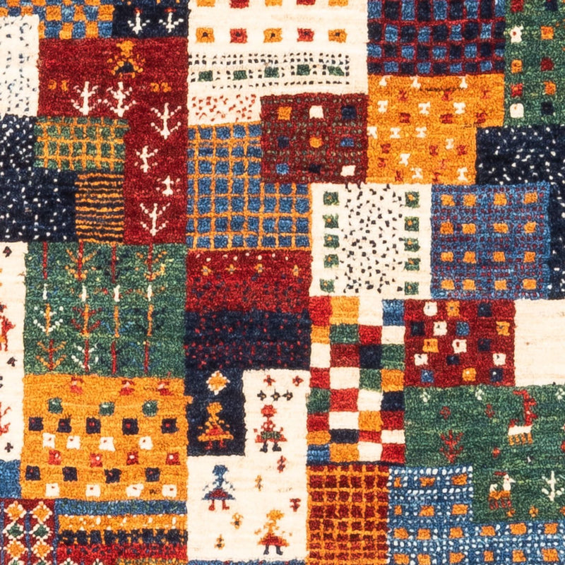 Dywan Gabbeh - Loribaft Perski - Royal - 119 x 79 cm - wielokolorowy