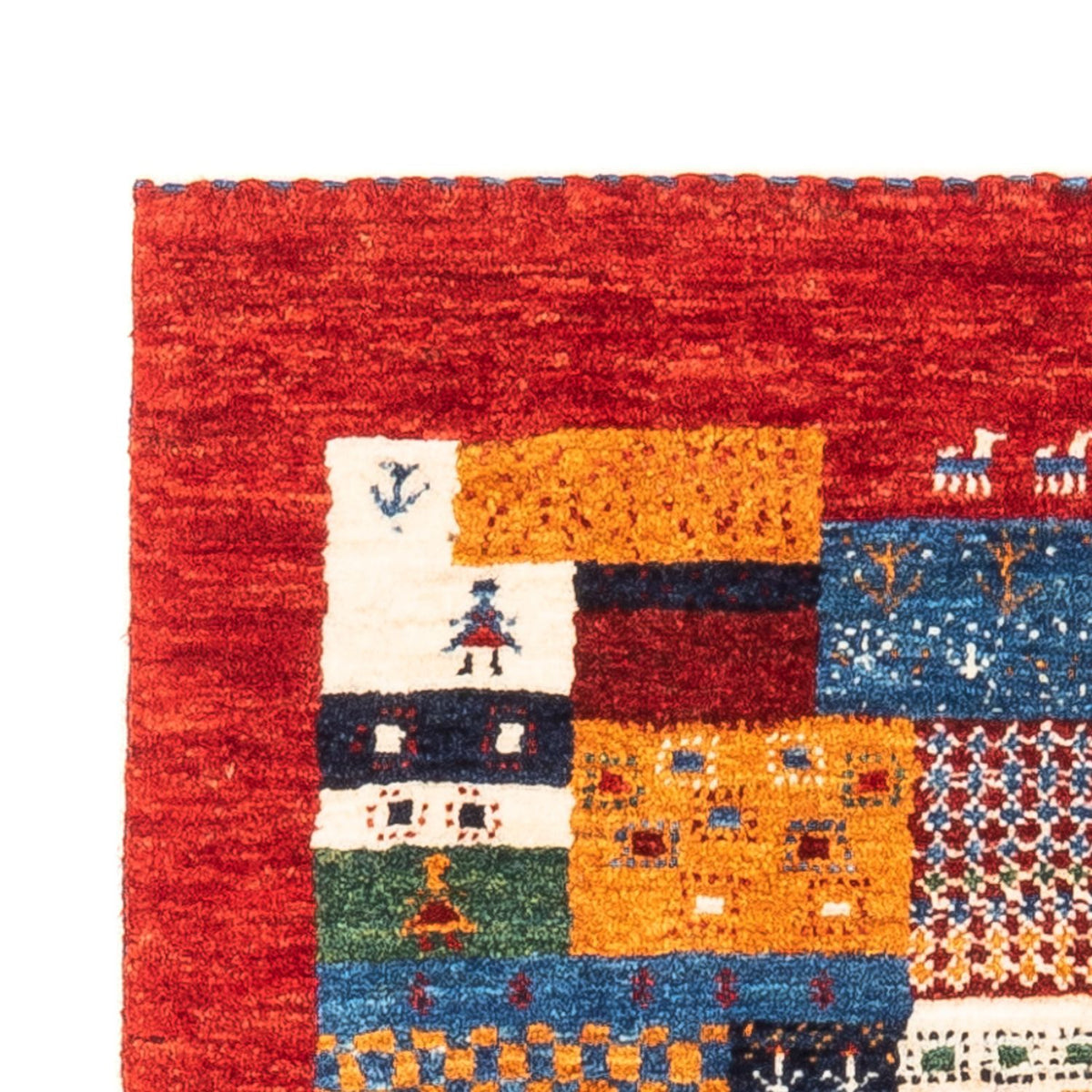 Dywan Gabbeh - Loribaft Perski - Royal - 119 x 79 cm - wielokolorowy