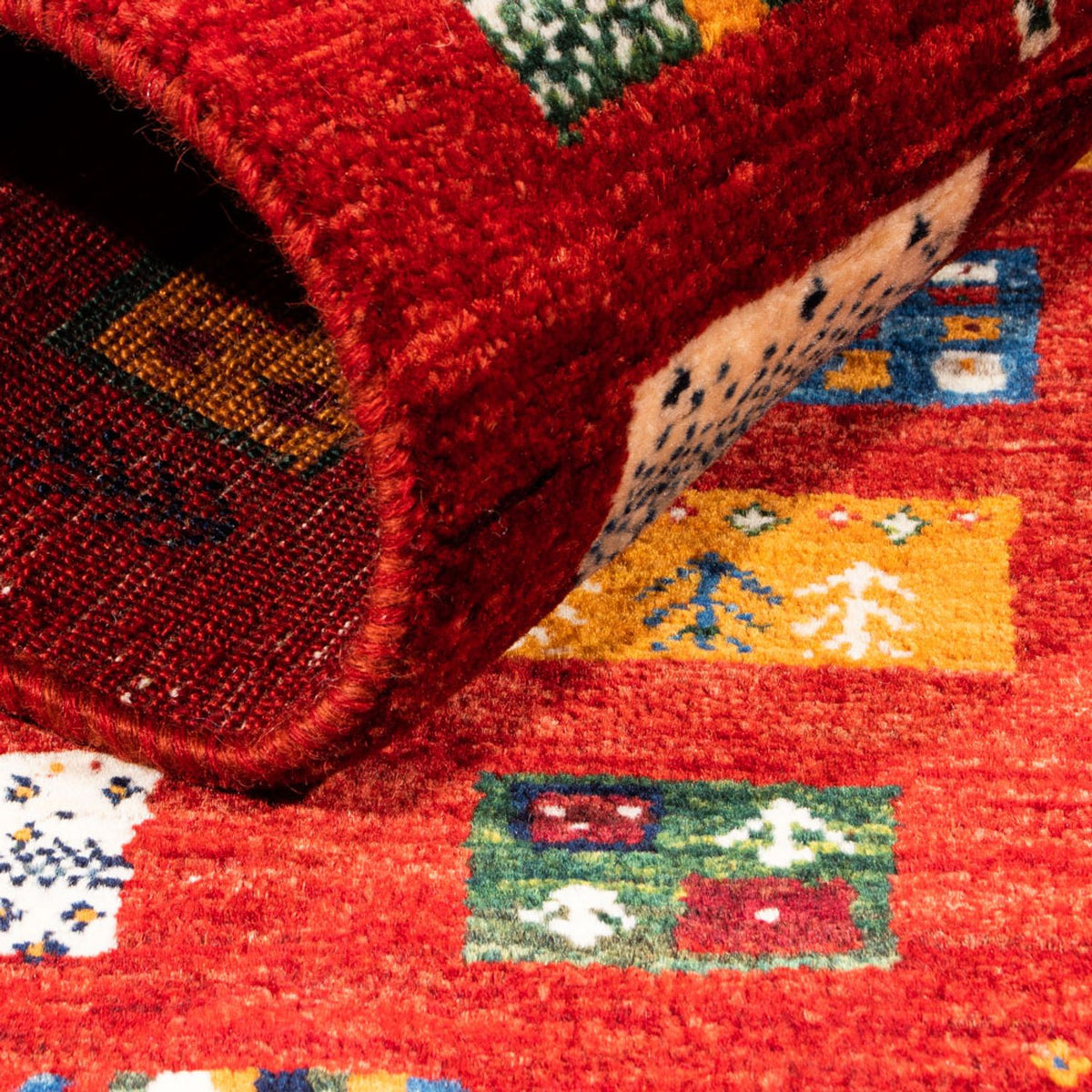 Dywan Gabbeh - Loribaft Perski - Royal - 130 x 85 cm - wielokolorowy