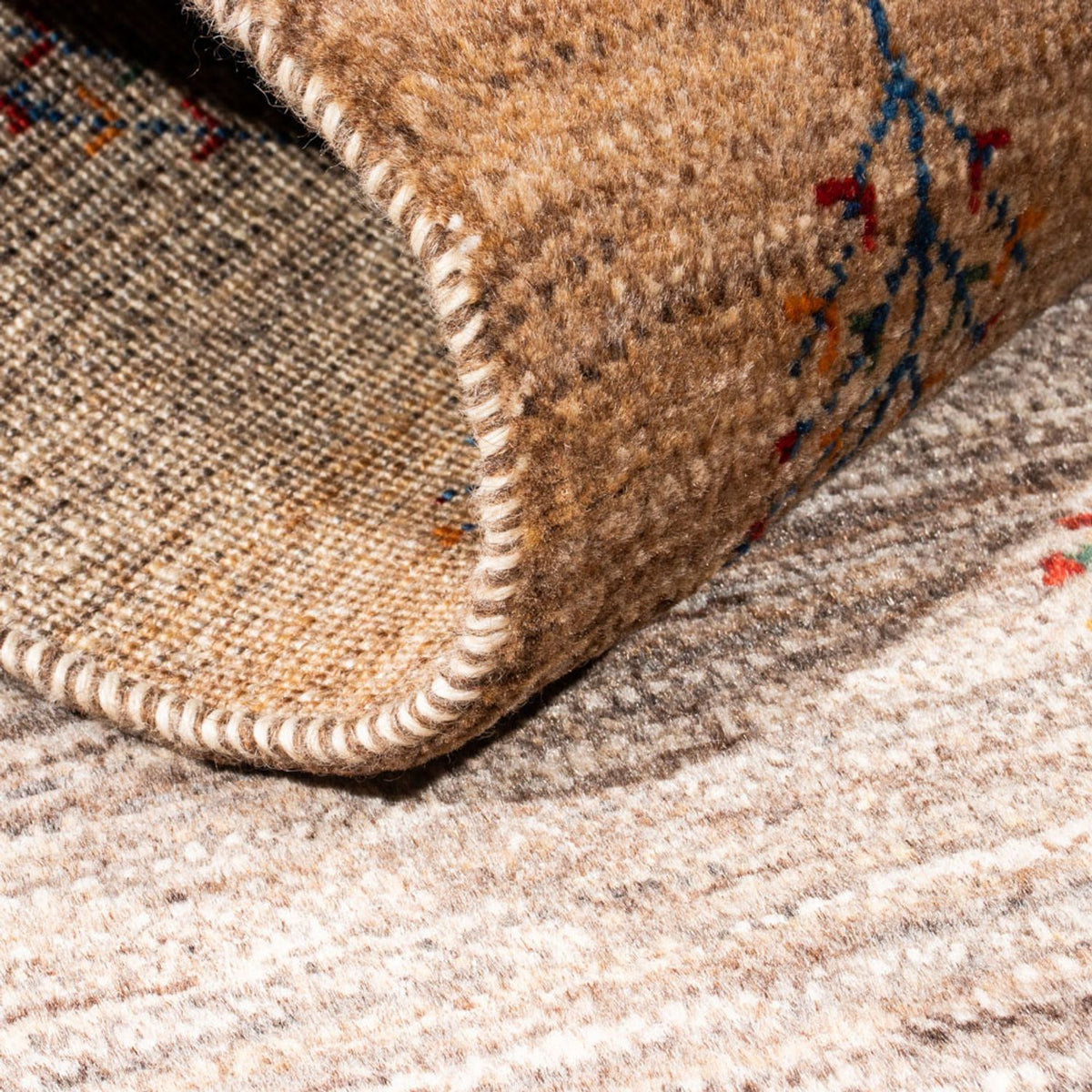 Dywan Gabbeh - Loribaft Perski - Royal - 123 x 81 cm - wielokolorowy