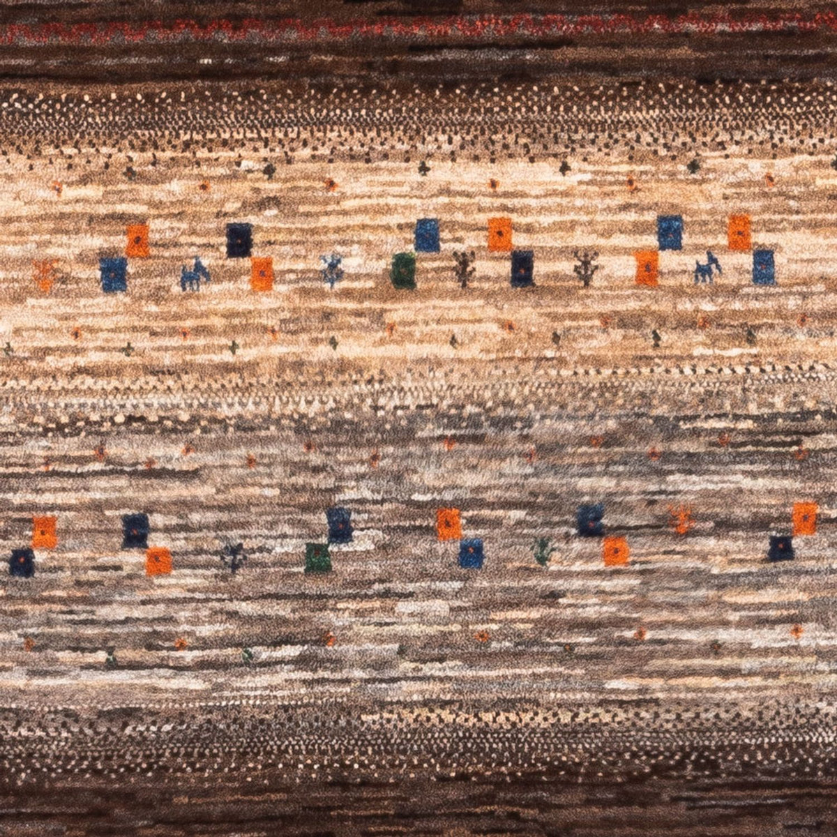 Dywan Gabbeh - Loribaft Perski - Royal - 134 x 84 cm - szary