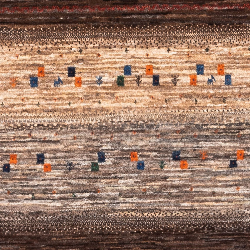 Dywan Gabbeh - Loribaft Perski - Royal - 134 x 84 cm - szary