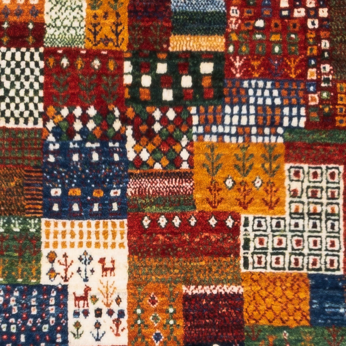 Dywan Gabbeh - Loribaft Perski - Royal - 125 x 80 cm - wielokolorowy