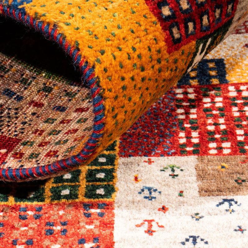 Dywan Gabbeh - Loribaft Perski - Royal - 130 x 86 cm - wielokolorowy