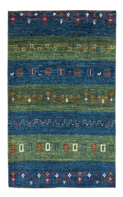 Dywan Gabbeh - Loribaft Perski - Royal - 130 x 85 cm - niebieski