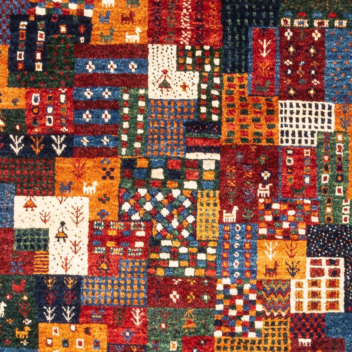 Dywan Gabbeh - Loribaft Perski - Royal - 122 x 86 cm - wielokolorowy