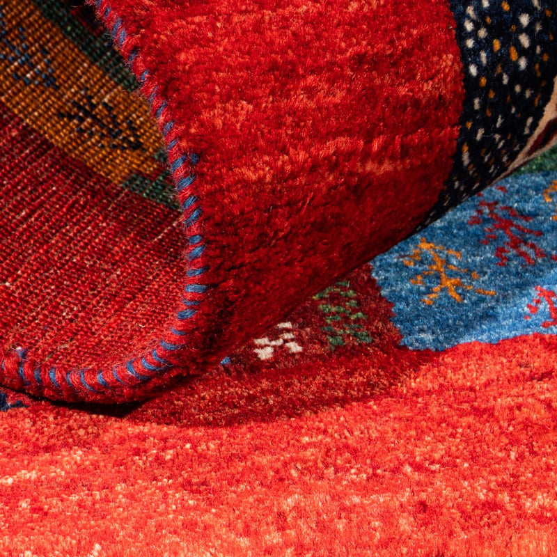 Dywan Gabbeh - Loribaft Perski - Royal - 122 x 86 cm - wielokolorowy