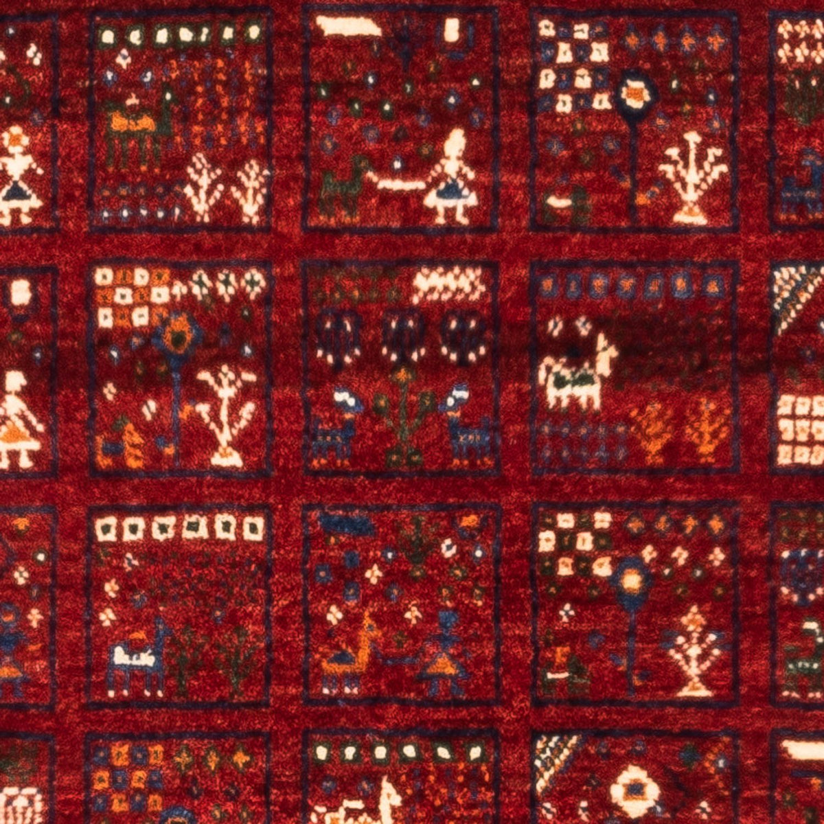 Dywan Gabbeh - Loribaft Perski - Royal - 133 x 83 cm - wielokolorowy