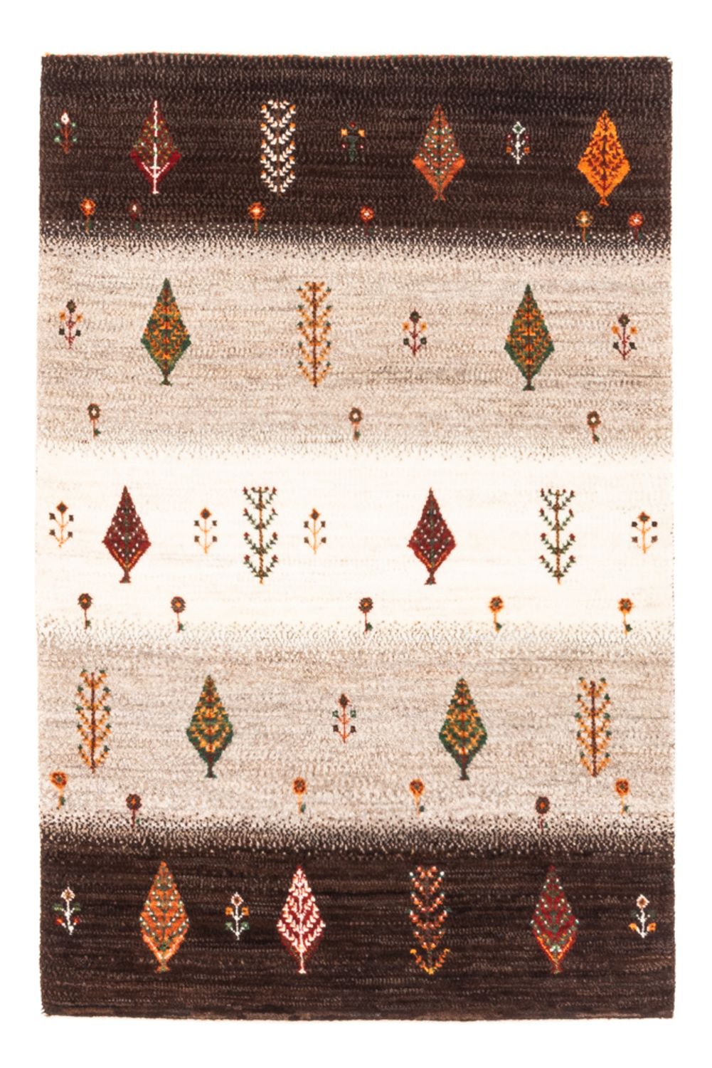 Dywan Gabbeh - Loribaft Perski - Royal - 126 x 84 cm - szary