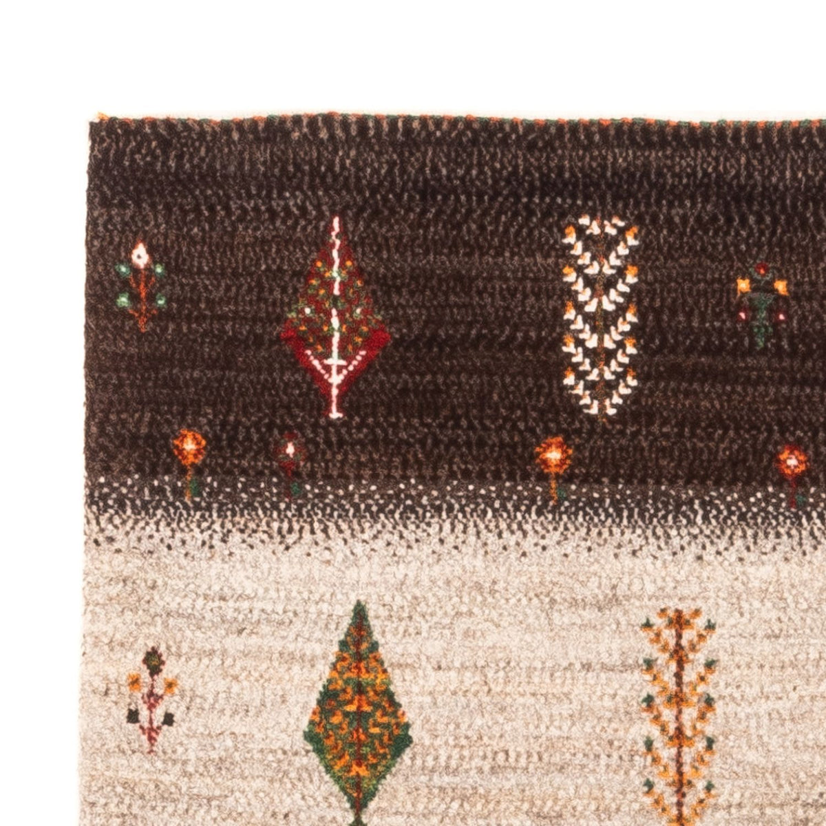 Dywan Gabbeh - Loribaft Perski - Royal - 126 x 84 cm - szary