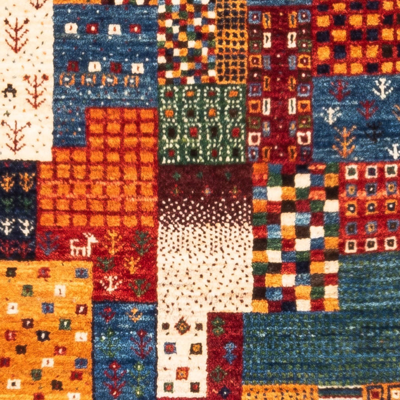 Dywan Gabbeh - Loribaft Perski - Royal - 132 x 80 cm - wielokolorowy