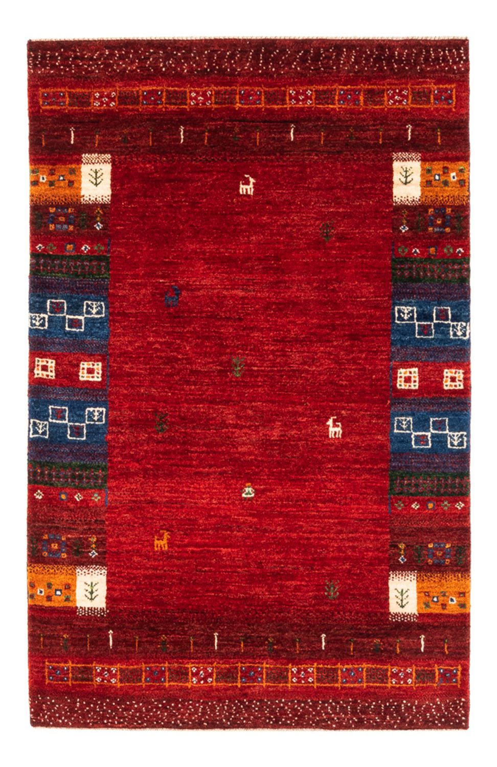 Dywan Gabbeh - Loribaft Perski - Royal - 130 x 86 cm - wielokolorowy
