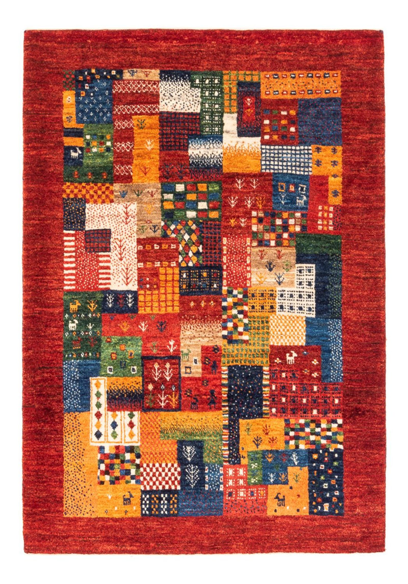 Dywan Gabbeh - Loribaft Perski - Royal - 123 x 87 cm - wielokolorowy
