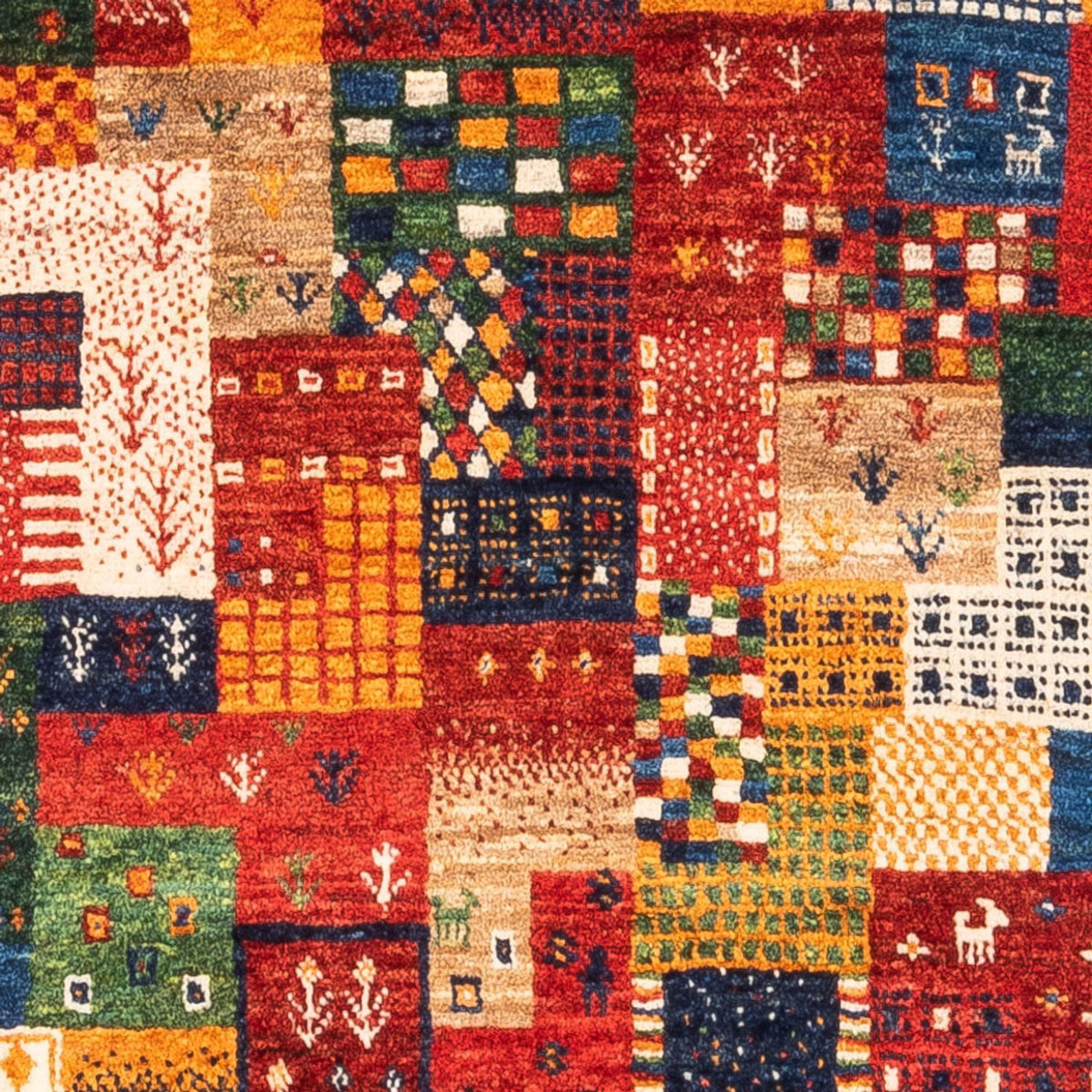 Dywan Gabbeh - Loribaft Perski - Royal - 123 x 87 cm - wielokolorowy