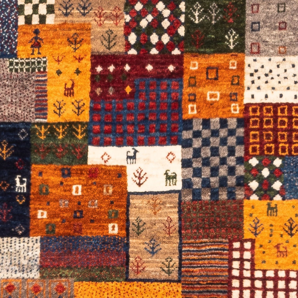 Dywan Gabbeh - Loribaft Perski - Royal - 130 x 83 cm - wielokolorowy