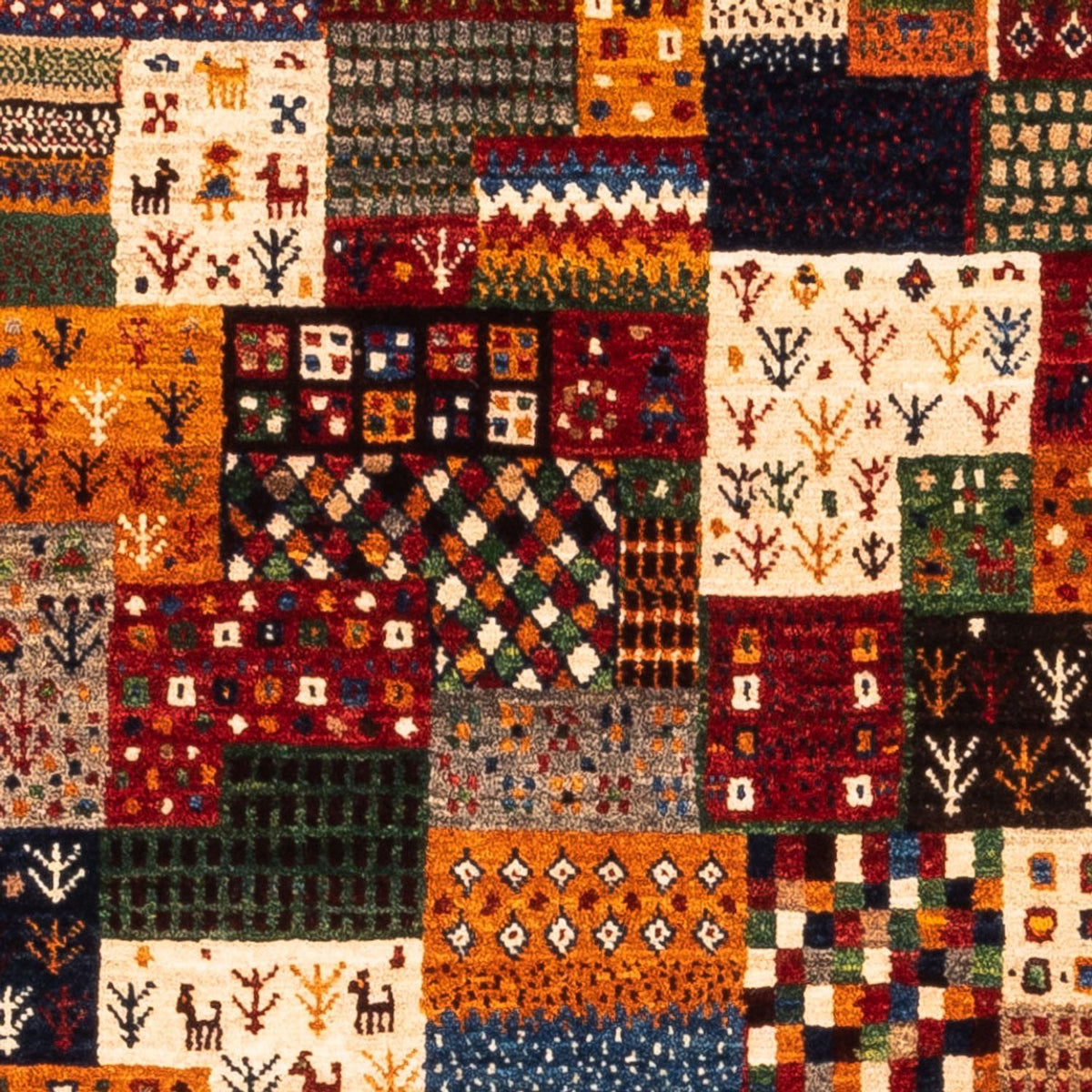 Dywan Gabbeh - Loribaft Perski - Royal - 137 x 92 cm - wielokolorowy