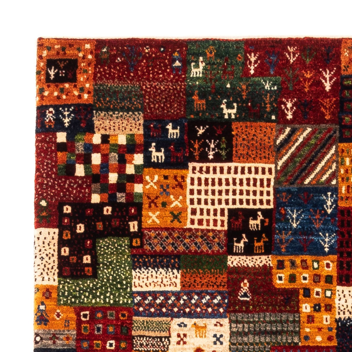 Dywan Gabbeh - Loribaft Perski - Royal - 137 x 92 cm - wielokolorowy