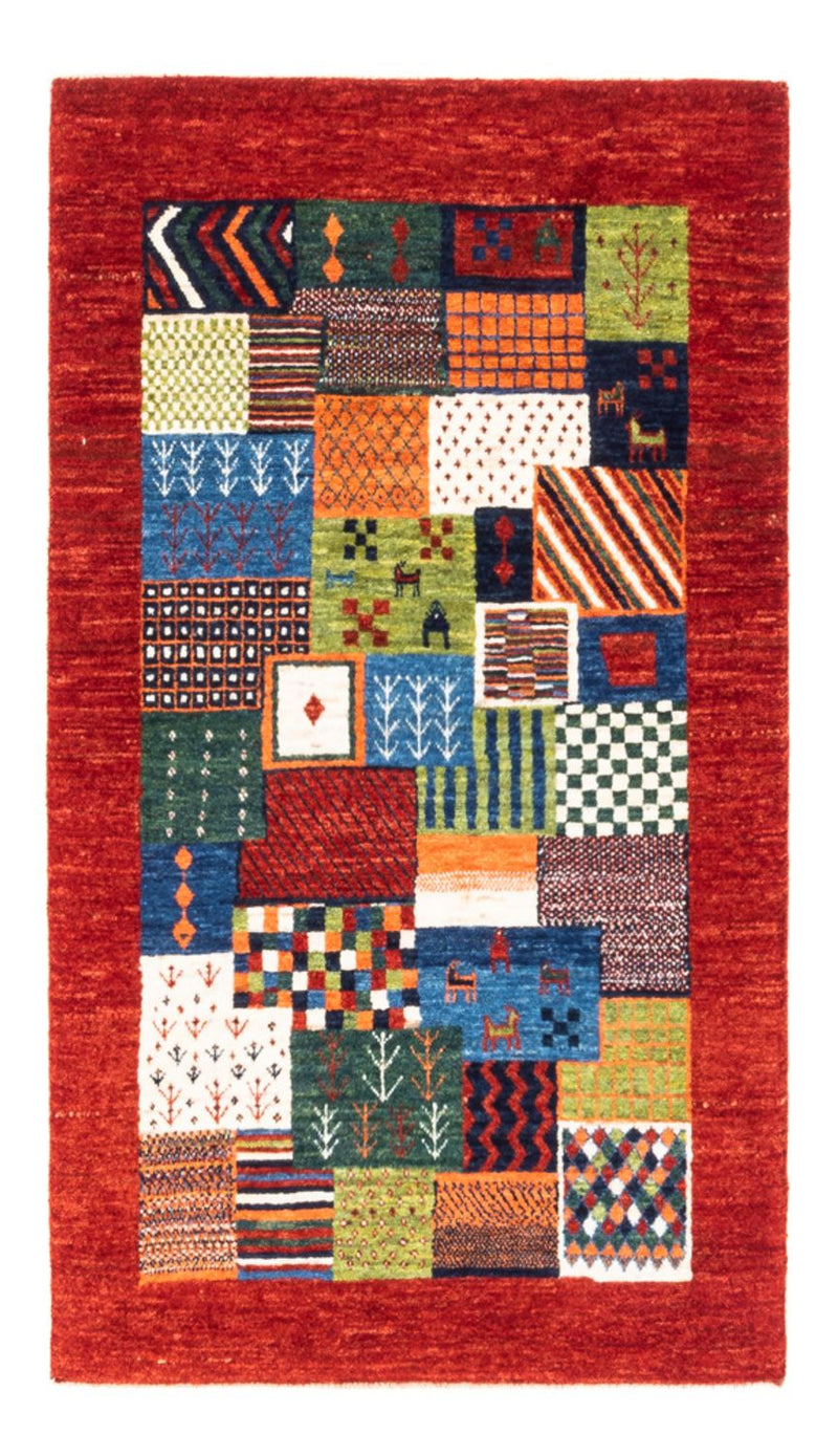 Dywan Gabbeh - Loribaft Perski - Royal - 131 x 81 cm - wielokolorowy