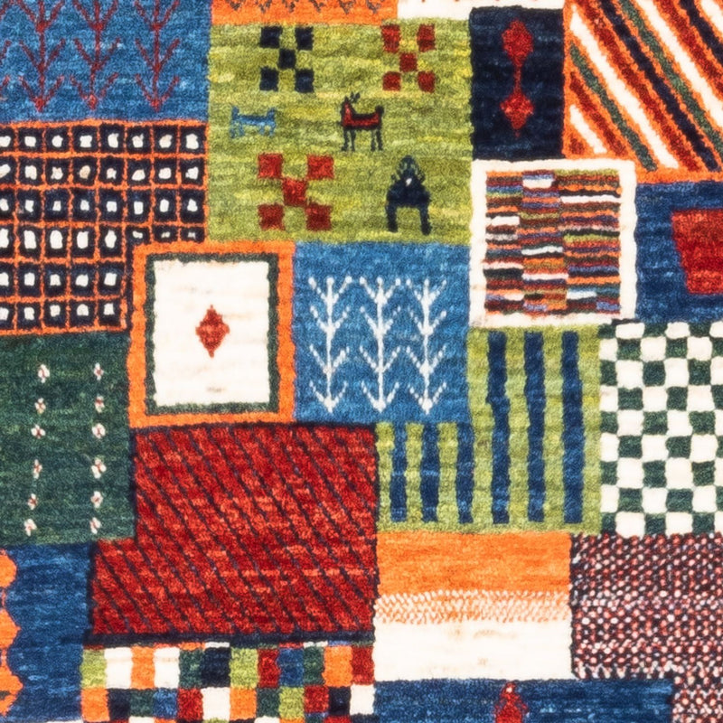 Dywan Gabbeh - Loribaft Perski - Royal - 131 x 81 cm - wielokolorowy