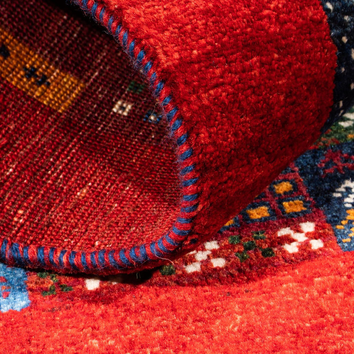 Dywan Gabbeh - Loribaft Perski - Royal - 130 x 83 cm - wielokolorowy