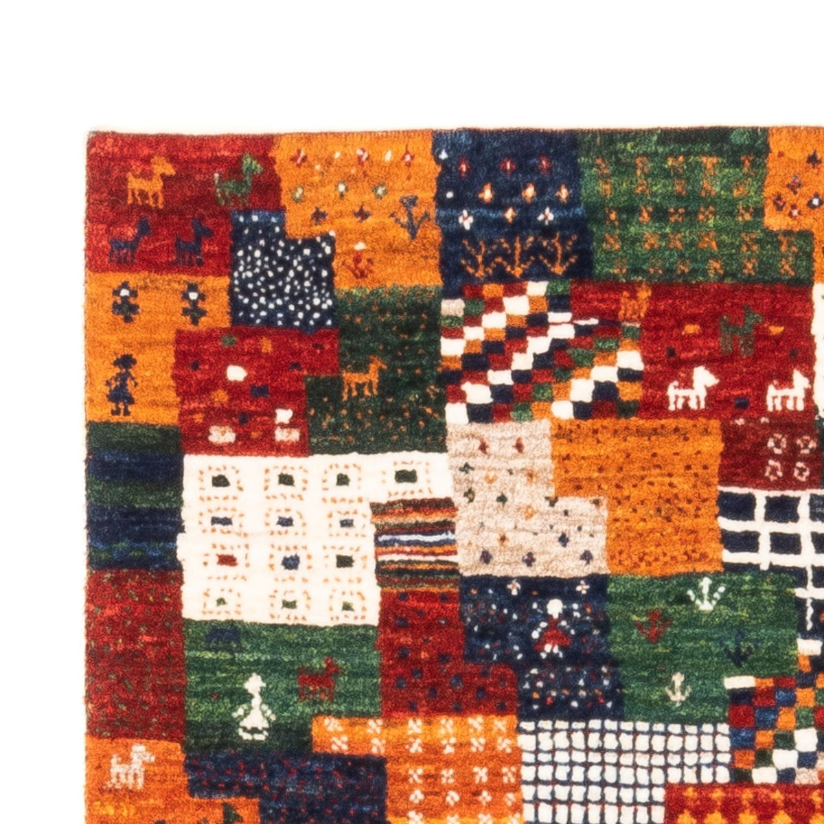 Dywan Gabbeh - Loribaft Perski - Royal - 125 x 80 cm - wielokolorowy