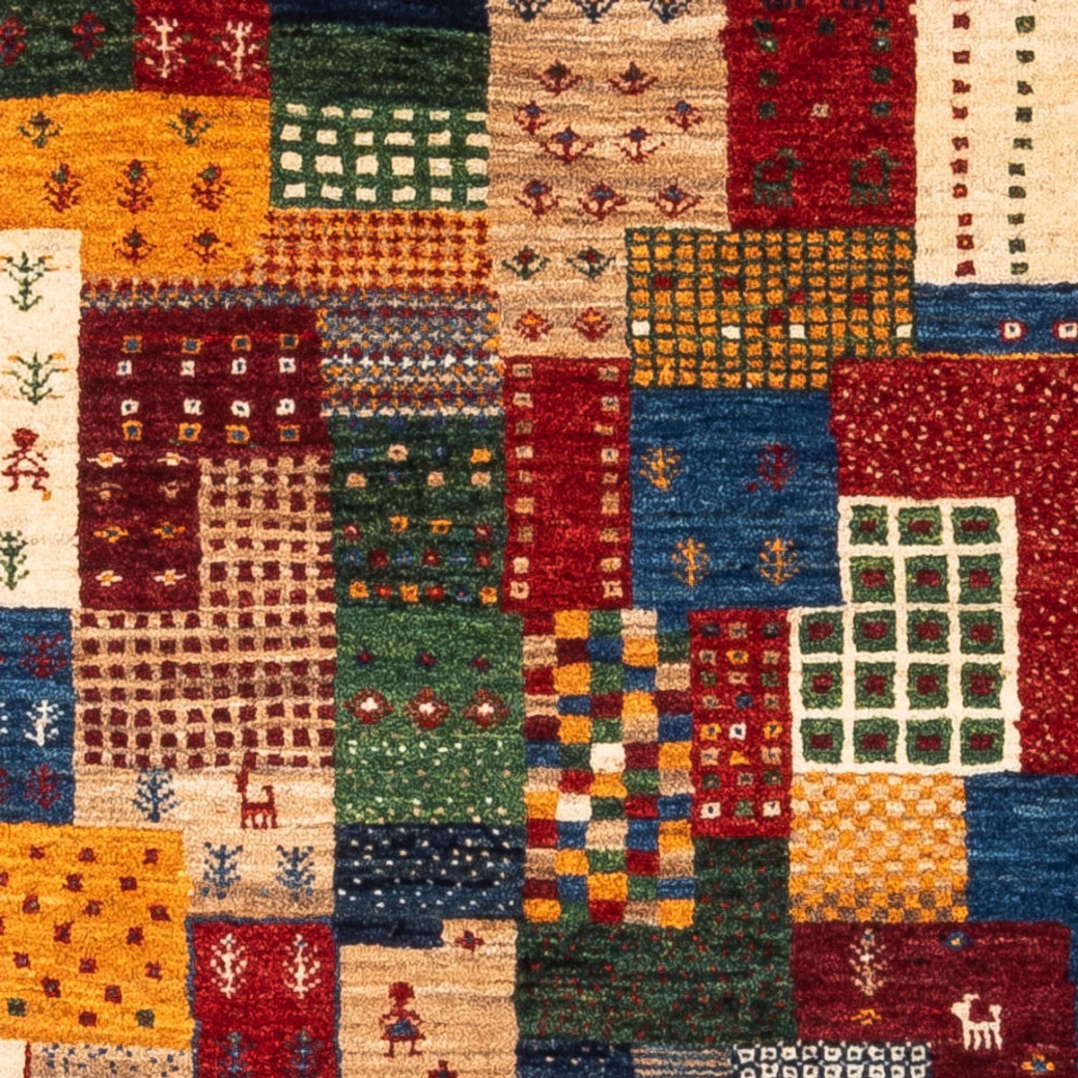 Dywan Gabbeh - Loribaft Perski - Royal - 123 x 82 cm - wielokolorowy