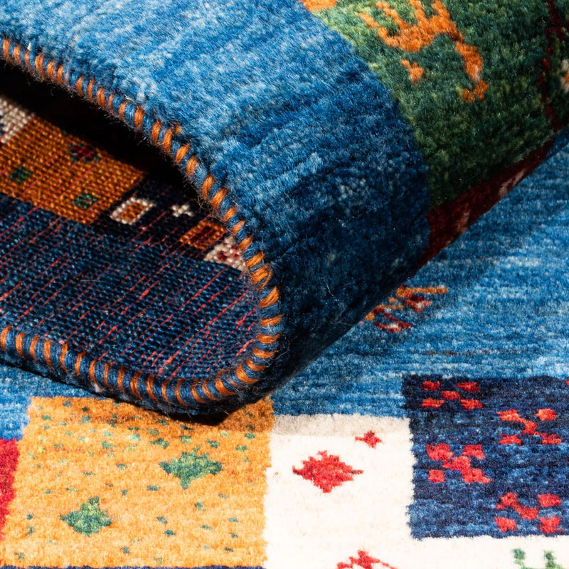 Dywan Gabbeh - Loribaft Perski - Royal - 128 x 83 cm - wielokolorowy