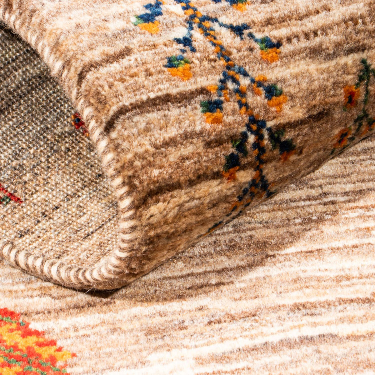 Dywan Gabbeh - Loribaft Perski - Royal - 133 x 81 cm - wielokolorowy