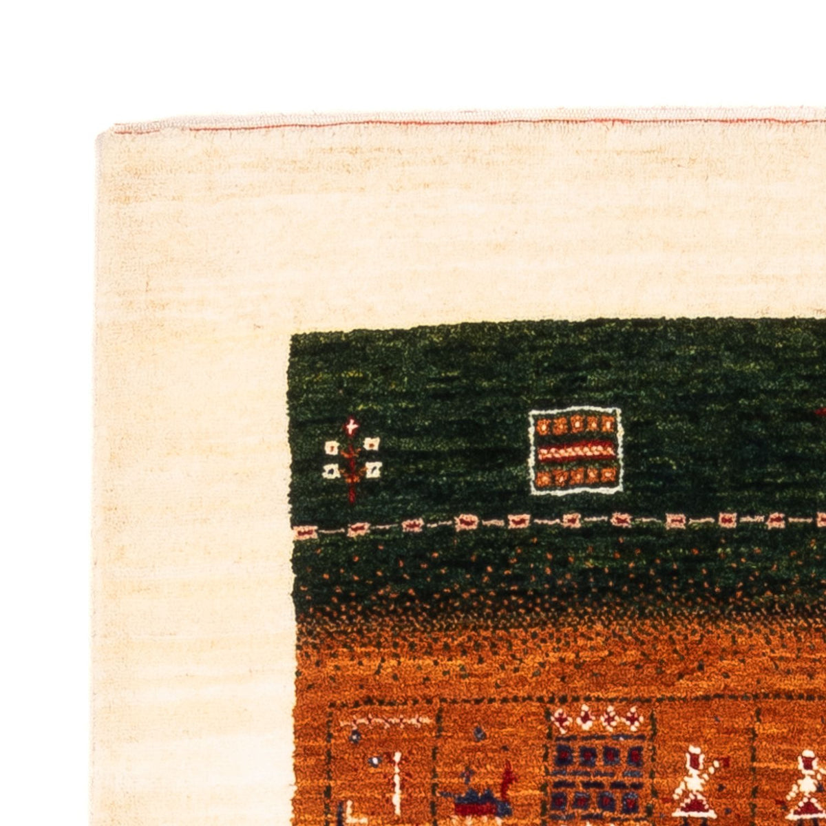 Dywan Gabbeh - Loribaft Perski - Royal - 129 x 88 cm - wielokolorowy