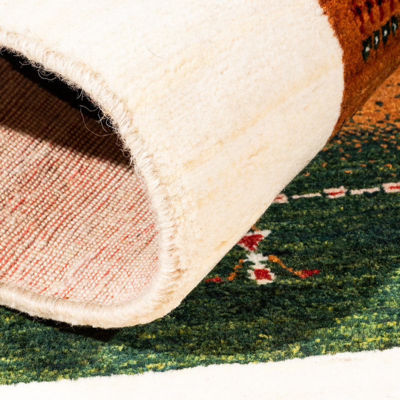 Dywan Gabbeh - Loribaft Perski - Royal - 129 x 88 cm - wielokolorowy