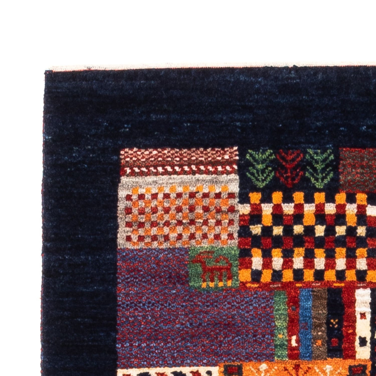 Dywan Gabbeh - Loribaft Perski - Royal - 123 x 84 cm - wielokolorowy