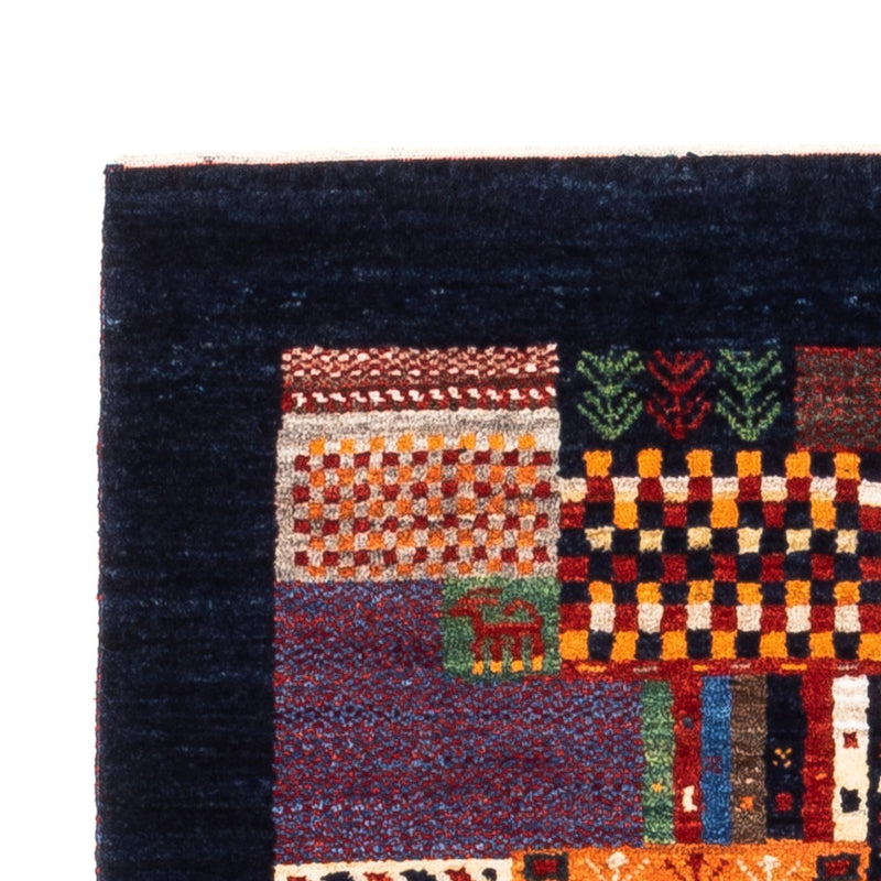 Dywan Gabbeh - Loribaft Perski - Royal - 123 x 84 cm - wielokolorowy