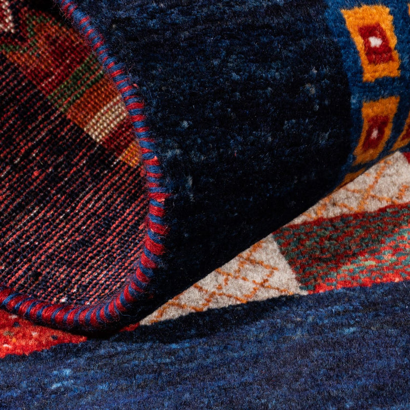 Dywan Gabbeh - Loribaft Perski - Royal - 123 x 84 cm - wielokolorowy