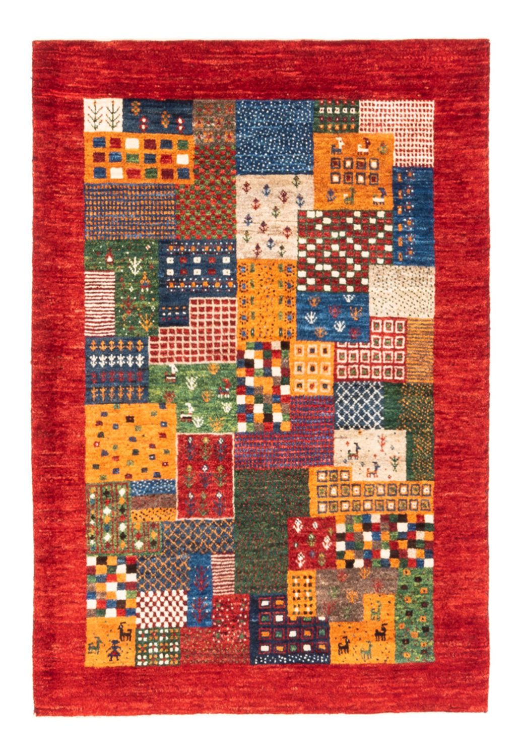 Dywan Gabbeh - Loribaft Perski - Royal - 126 x 86 cm - wielokolorowy