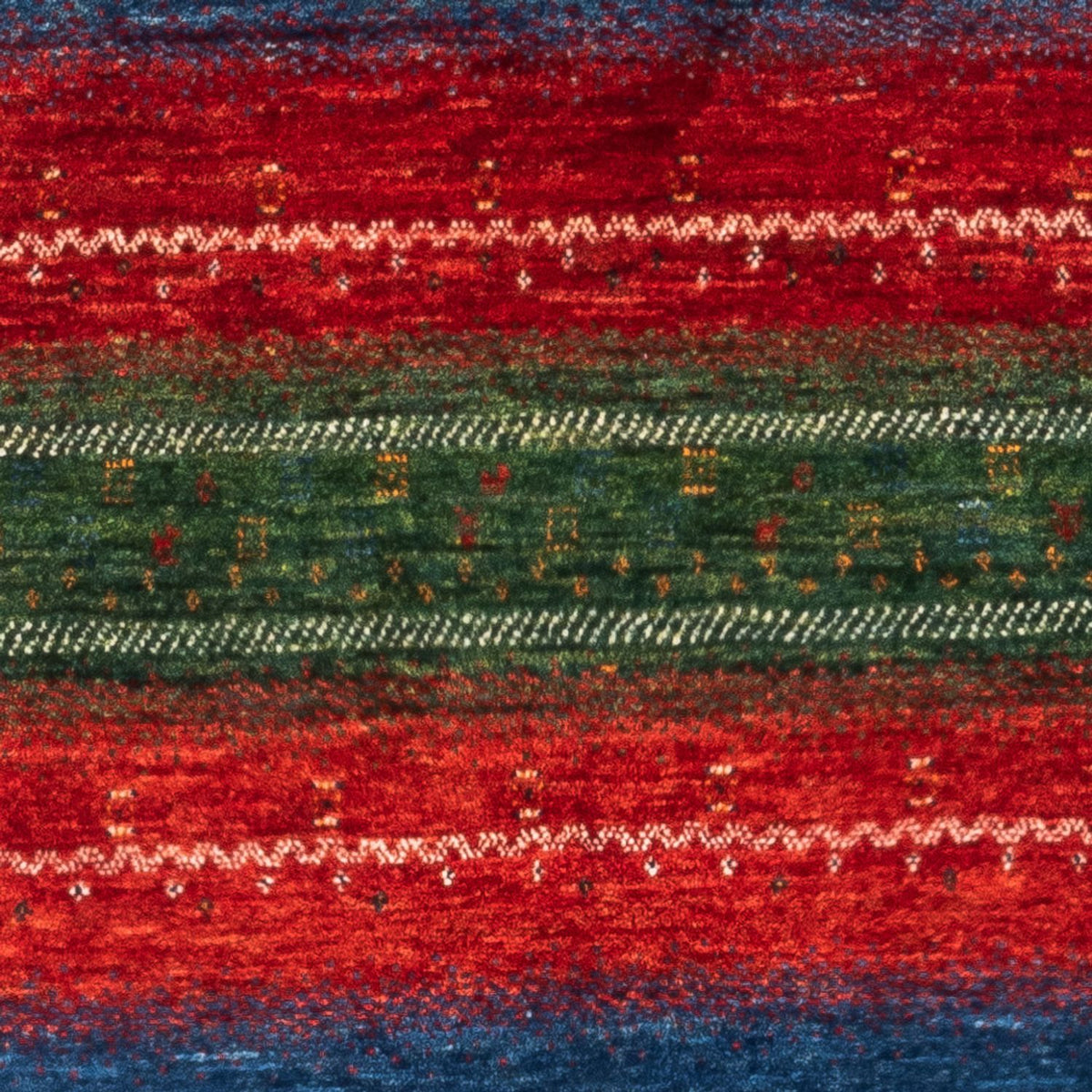 Dywan Gabbeh - Loribaft Perski - Royal - 140 x 85 cm - wielokolorowy